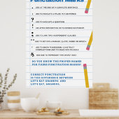 Punctuation Marks Classroom Poster (Keuken)
