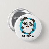 Punda Funny Animal Panda Pun Ronde Button 5,7 Cm (Voorkant /achterkant)