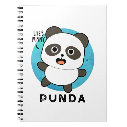 Punda Grappig Dier Panda Woordspeling Notitieboek (Voorkant)