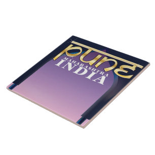Pune, Maharashtra India vakantieposter Tegeltje