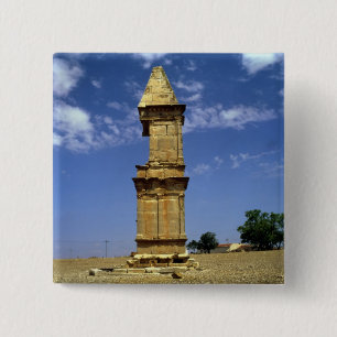 Punic War Monument, 3e-eeuwse BC Vierkante Button 5,1 Cm