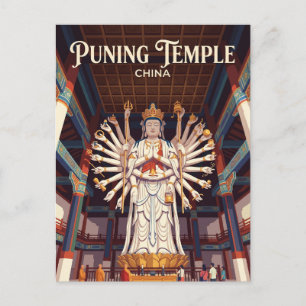 Puning Tempel Grote Mahavira Hal China Briefkaart