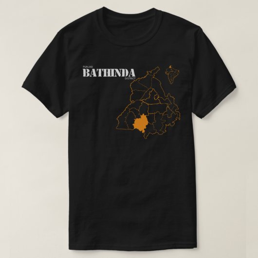Punjab Bathinda District T-shirt classique (Design devant)