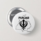 Punjab reeks ronde button 5,7 cm (Voorkant /achterkant)