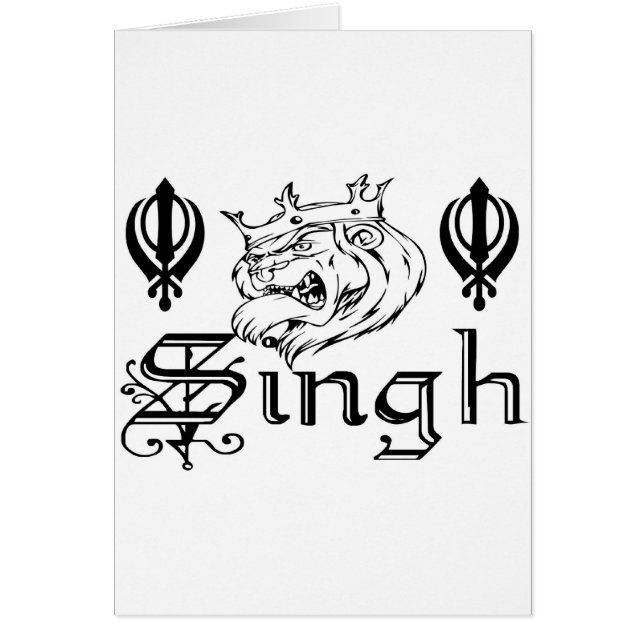 Punjabi Khanda Sikh Khalsa Design Merchandise (Voorkant)