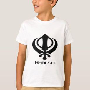 Punjabi Khanda Sikh Khalsa Design Merchandise T-shirt