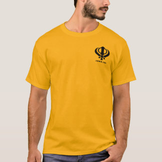 Punjabi Khanda Sikh Khalsa Design Merchandise T-shirt