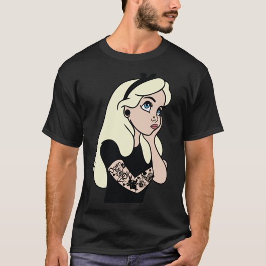 Punk Alice in Wonderland Essential T-Shirt (Voorkant)