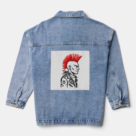 Punk attitude denim jacket (Achterkant)