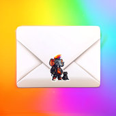 Punk avec un sticker en vinyle de tronc