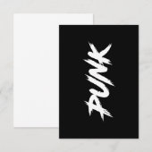 PUNK BEDANKKAART (Voorkant / Achterkant)