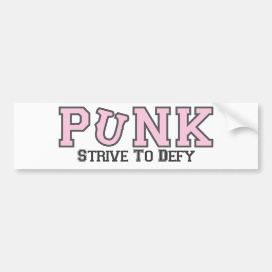 punk bumpersticker (Voorkant)