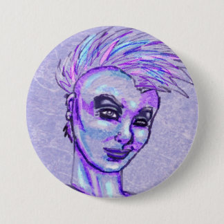 Punk Button Girl Sketch