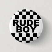 Punk Button "Rude Boy" (Voorkant)