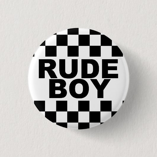 Punk Button "Rude Boy" (Voorkant)