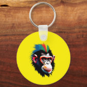 Punk chimp sleutelhanger (Voorkant)