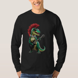 Punk dinosaurus rock and roll Shirten voor kindere T-shirt