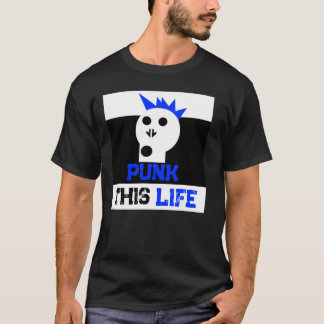 "Punk dit leven" Skullnskin Graphics T-shirt