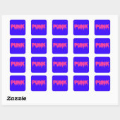  Punk Drip Font Sticker - Roze Tekst (Vel)