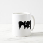  "Punk" Drip lettertype Mok (Voorkant rechts)