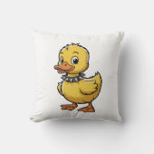 Punk Duckling – Funny Rebel Animal Art Kussen (Voorkant)