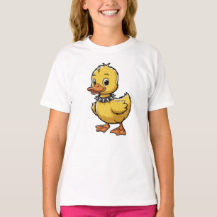 Punk Eendje – Grappige Rebellie Dier Kunst T-shirt