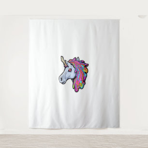 Punk Eenhoorn Grappig Ironisch Cool Eenhoorn Punk Wandkleed