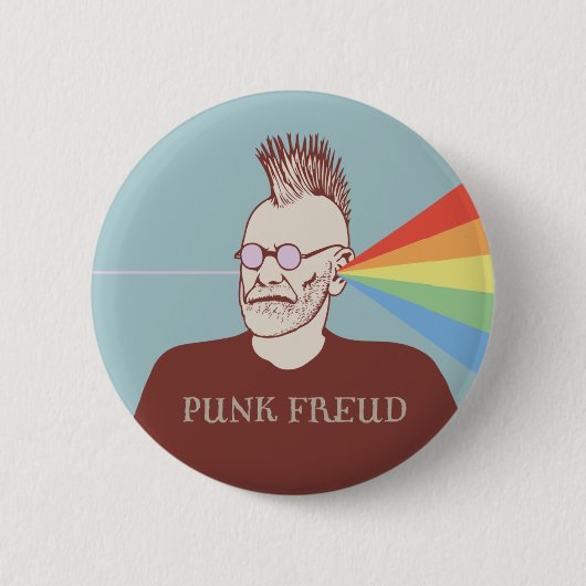 Punk Freud Ronde Button 5,7 Cm (Voorkant)