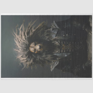 Punk Gang African Lion in Leather Decoupage Tissuepapier