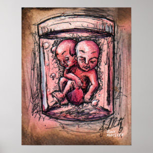 Punk gebeiteld poster