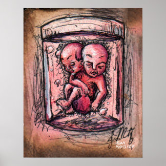 Punk gebeiteld poster