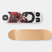 Punk Geschenk London England Zombie Rot Horror Skateboard (Horizontaal)