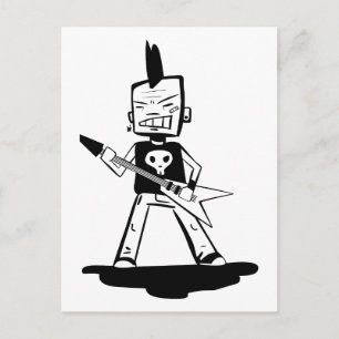 Punk gesteente briefkaart