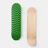 Punk golvend dambord skateboard (Voorkant)
