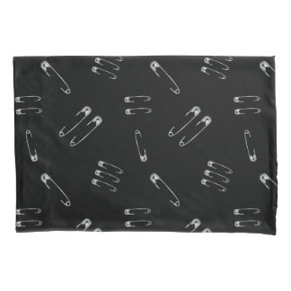 Punk Goth Emo Grunge VeiligheidsSpeld Patroon Zwar Kussensloop