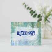 Punk Graffiti Rock and Roll bruiloft Bedankkaart (Staand voorkant)