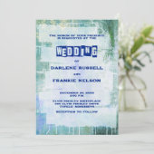 Punk Graffiti Rock and Roll bruiloft Kaart (Staand voorkant)