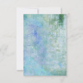 Punk Graffiti Rock and Roll bruiloft RSVP Kaartje (Achterkant)