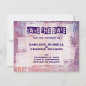 Punk Graffiti Rock and Roll bruiloft Save The Date (Voorkant)