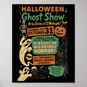 Punk Grappige Horror Spooky Halloween Ghost Show G Poster