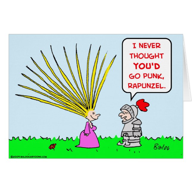 punk haar van rapunzel (Voorkant Horizontaal)