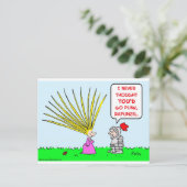 punk haar van rapunzel briefkaart (Staand voorkant)