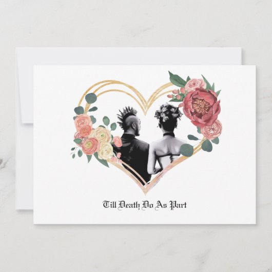Punk huwelijk kaart (Voorkant)