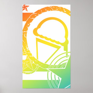 punk ijsdruppels poster