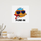 Punk-in Funny Punk Rock Pumpkin Pun Poster (Keuken)