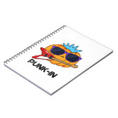 Punk-in Grappige Punk Rock Pompoen Stunt Notitieboek (Linkerzijde)