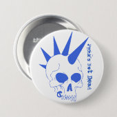 Punk is niet dood ronde button 7,6 cm (Voorkant /achterkant)