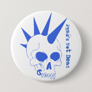 Punk is niet dood ronde button 7,6 cm