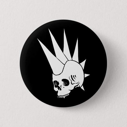  Punk Jawless Skull versie 2 Ronde Button 5,7 Cm (Voorkant)