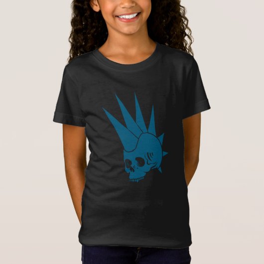  Punk Jawless Skull versie 2 T-shirt (Voorkant)